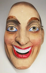 Rare Antique Patented SGDG Paper Mache Mask Vintage N 1 / 650 Edition Limit - Picture 1 of 10