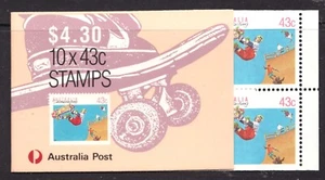 Rare 1990 Australia Sc# 1186 Booklet, 10 stamps - Skateboarding - MNH Cv$10 - Picture 1 of 1