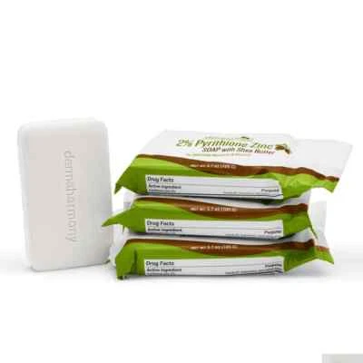 Jabón de manteca de karité 2 % piritiona de zinc (ZNP BAR) 3,7 OZ (3 barras) Foto 1 de 3