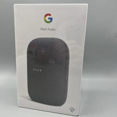 Google Nest Audio Smart Speaker Black NEW Control Most Smart Devices SEALED - Image 1 of 4