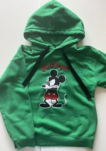 Felpa con cappuccio Disney Forever 21 Topolino Just Be You - Verde - Medium - Foto 1 di 5