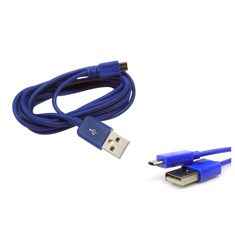 100 3FT MICRO USB DATA SYNC CHARGER CABLE BLUE DROID HTC EVO ONE NEXUS KINDLE - Image 1 of 1