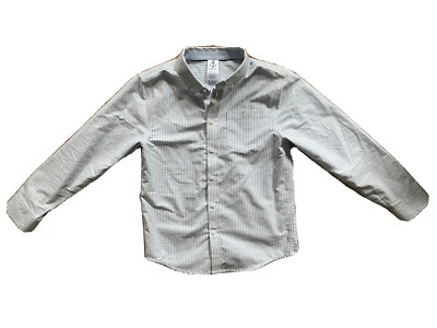 GYMBOREE - Boys Blue And White Striped Button-Up Shirt - Size 10-12 - Imagem 1 de 3