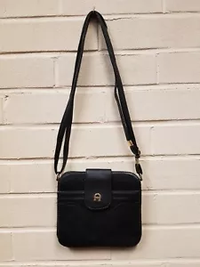 Leather Crossbody Bag Aigner Black in Leather - Picture 1 of 3