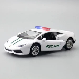 1/36 Lamborghini Huracan Model Car Police Car Diecast Toy Cars Boys Toys Kids - Picture 1 of 7