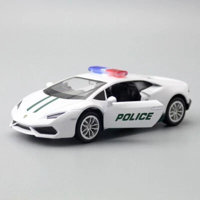 1:36 Lamborghini Huracan Police Car Diecast Model Car Boys Toys Men Collection - Image 1 of 4