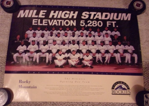( 8 ) COLORADO ROCKIES POSTER LOT - ALL DIFFERENT TEAM POSTERS Cover