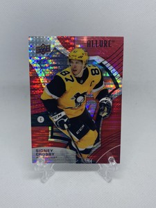 2021-22 Upper Deck Allure Hockey SIDNEY CROSBY #4 Red Rainbow