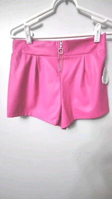 Pantalones Cortos Jolie & Joy Niñas Calce Relajado Rosa 2" Cuero Vegano L/14 Foto 1 de 4