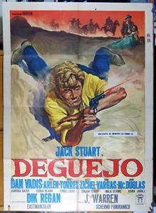 Plakat 2F Film DEGUEJO Giacomo Rossi Stuart Dan Vadis Giuseppe Verschiedene WESTERN - Bild 1 von 1