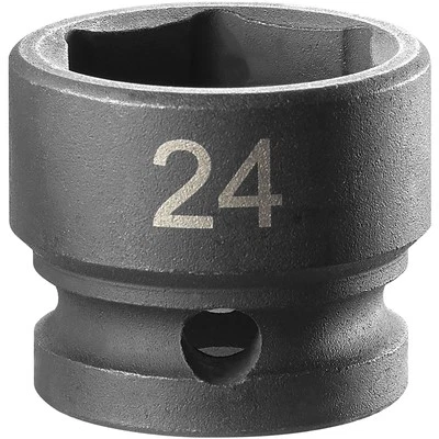 Facom 6-Point Stubby Impact Socket 1/2in Drive 24mm - Image 1 of 2