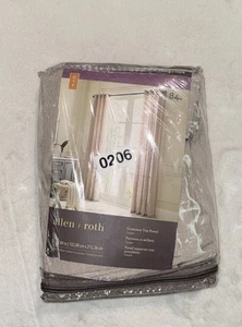 allen + roth taupe/gray Light Filtering Grommet 1 Panel Curtain 52-in x 84-in - Picture 1 of 2