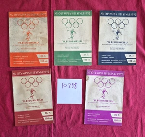 N°10298 / 15 éme Olympia HELSINKI 1952 / 5 programmes athlétisme 20...26 juillet - Picture 1 of 1