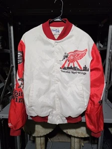 Vintage 1980s Chalk Line Detroit Red Wings Fanimation Jacket - Bild 1 von 24