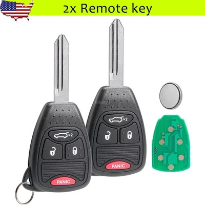 2 Replacement For 2008 2009 2010 2011 2012 2013 Dodge Avenger Key Fob Remote - Image 1 of 4