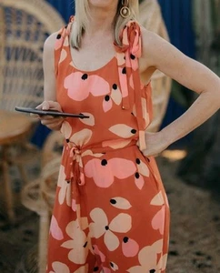 NEW MISTER ZIMI FIREBLOOM JUMPSUIT SZ 10 LILA PLAYSUIT - Picture 1 of 12