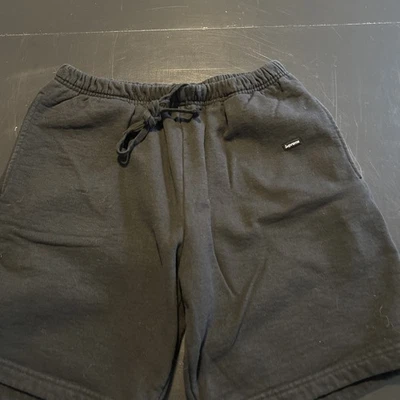 Supreme Small Box Logo Shorts Negro Talla Mediana Auténtico Bonito Forma Foto 1 de 4