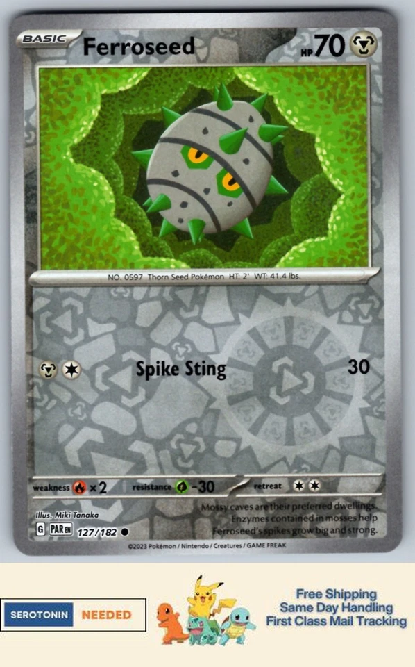Ferroseed - #127/182 - SV04: Paradox Rift - Pokemon TCG - Image 1 of 2