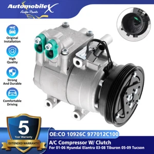 AC Compressor CO 10926C For 01-06 Hyundai Elantra 03-08 Tiburon 05-09 Tucson - Picture 1 of 17