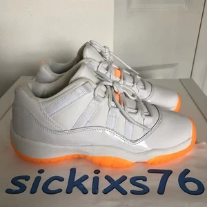NIKE AIR JORDAN 11 RETRO LOW GG ‘Citrus’ Size 4Y/WMNS 5.5 [580521 139] B-Grade - Picture 1 of 12