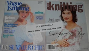 Vogue Knitting International Magazine Spring/Summer 1989 & Holiday 2003 "Choice" - Picture 1 of 23