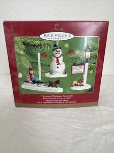 Recuerdos de Navidad victorianos Hallmark 2001 3 adornos Thomas Kinkade - Imagen 1 de 6