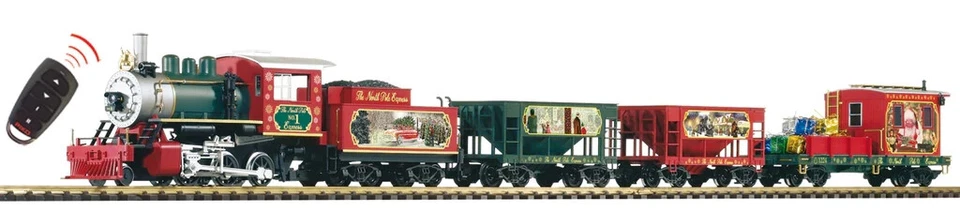 PIKO G Scale Train~ Christmas Freight Starter Set w/Analog Sound & Smoke ~ 38123 - Image 1 of 2