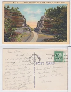 TurtlesTradingPost- US 180 Near Welch, WV 1943- Charleston, WV Postmark Card - Picture 1 of 1