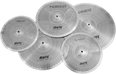 Mosico Low Volume Cymbal Pack Mute Cymbal Set 14"/16"/18"/20" 5 Pieces Drum
