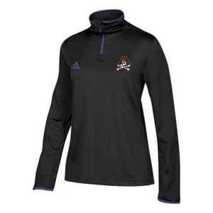 East Carolina Pirates NCAA Adidas Women's 2018 Sideline Black L/S Knit - Picture 1 of 2