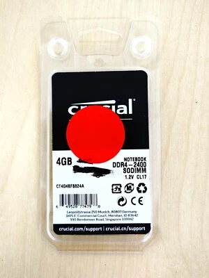 Crucial 4GB DDR4 RAM - Image 1 of 2