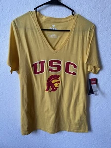 Women’s Large USC Trojans FANATICS V Neck T-Shirt NWT 🔥 - Picture 1 of 4