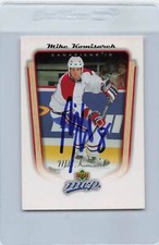 2005/06 MVP #209 Mike Komisarek Canadiens Signed Auto *G2221