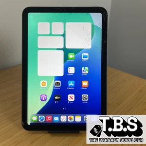 Apple iPad Mini 6 - 64GB, Wi-Fi + Cellular, Space Grey - CRACKED + White Spot - Picture 1 of 18