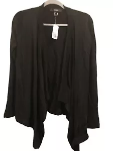 Women's Small Cardigan Sweater Open Front Forever 21 Black - Picture 1 of 2