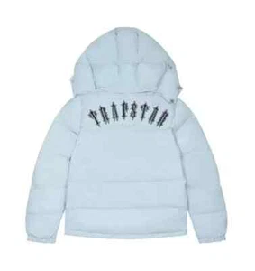 NEW Trapstar Irongate Ice Blue Detachable Hooded Puffer Jacket-FREE SHIPPING - Picture 1 of 5