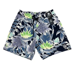 Volcom Men Size S Blue Lido Print Iconic Mod-Tech Swim Board Short NWT - Picture 1 of 8