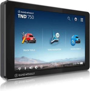 RAND MCNALLY TND750 LM 7" TRUCK GPS RECEIVER LIFETIME MAPS UPDATED 1 YR WARRANTY - Picture 1 of 3