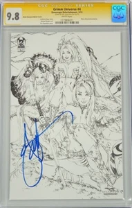 GFT Grimm Universe #4 Black Diamond Sketch Cover LTD 100 Signed EBAS CGC 9.8 SS - Picture 1 of 1