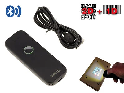 Handbrause Bluetooth PC Gsm Laserscanner 1D UPC EAN GS1 2D Qr Code Datamatrix - Bild 1 von 3