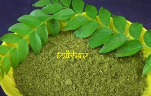 Hojas de curry frescas secas en polvo 100% puro natural del sur de la India - Imagen 1 de 4