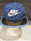 Retro Nike True Blue Youth Smokey Clear Visor Swoosh Snapback Cap Hat