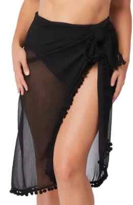 Rod Beattie 296257 Mujer Chifón Pareo en Negro Traje de Baño Talla Pequeña Foto 1 de 3