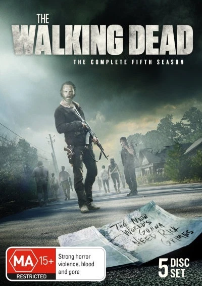THE WALKING DEAD-Season 5-Region 4-New AND Sealed-5 Discs Set-TV Series - Image 1 of 1