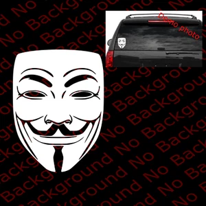 We Are Anonymous Mask Internet Hacker Hacking Vinyl Die Cut Window Decal FY044 - Picture 1 of 6