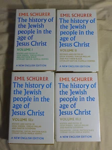 Emil Schurer HISTORY OF THE JEWISH PEOPLE IN THE AGE OF JESUS CHRIST 4 Vol 1993 - Picture 1 of 5