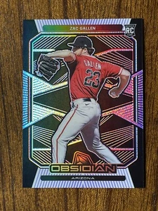 2020 Panini Chronicles Obsidian Zac Gallen #33 Rookie RC Purple Prizm /99 - Picture 1 of 3