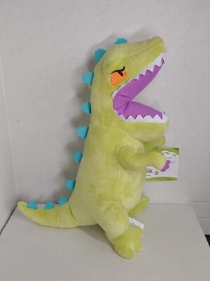 Pelúcia Nickelodeon Rugrats Reptar verde dinossauro 111/2" de altura pequena costura lágrima nova com etiquetas (e - Imagem 1 de 4