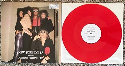 The New York Dolls - Looking For a Kiss 12" PS - 1986 Antler RED VINYL LP - Image 1 of 4