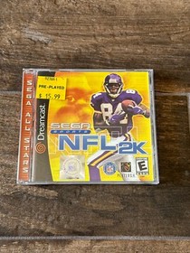 NFL 2K (SEGA Dreamcast, 2000) - Sega All Stars CIB W Manual Retro Tested